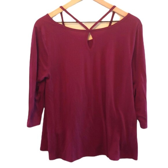 SO Maroon Strappy Top Size XL Torro Red - Picture 2 of 4
